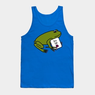 Kindness Quote Frog Says Its OK Tank Top